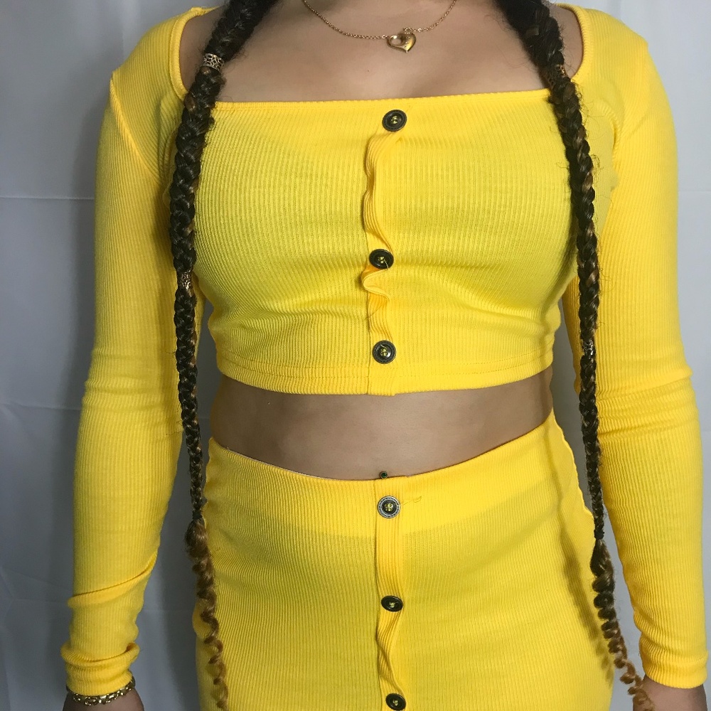 Yellow two piece set